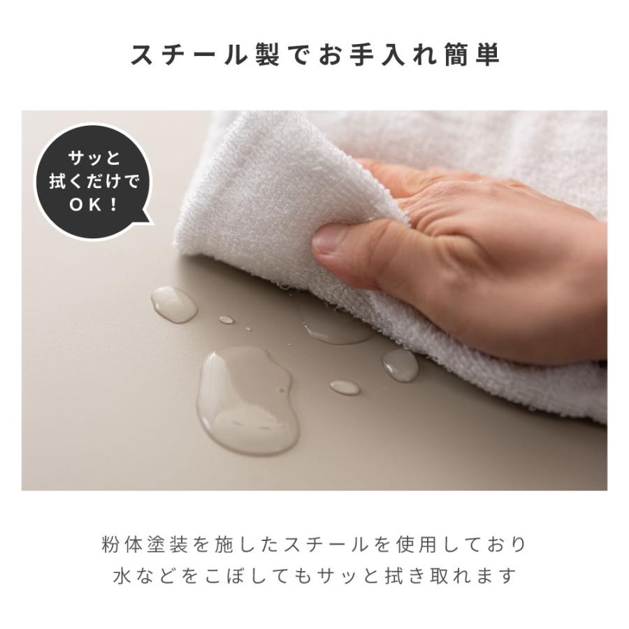 サイドテーブル おしゃれ ナイトテーブル ベッドサイド ソファサイド コンパクト 北欧 モダン レトロ スチール ペールグリーン オレンジ ダークグレー ベージュ | 東谷 | 09
