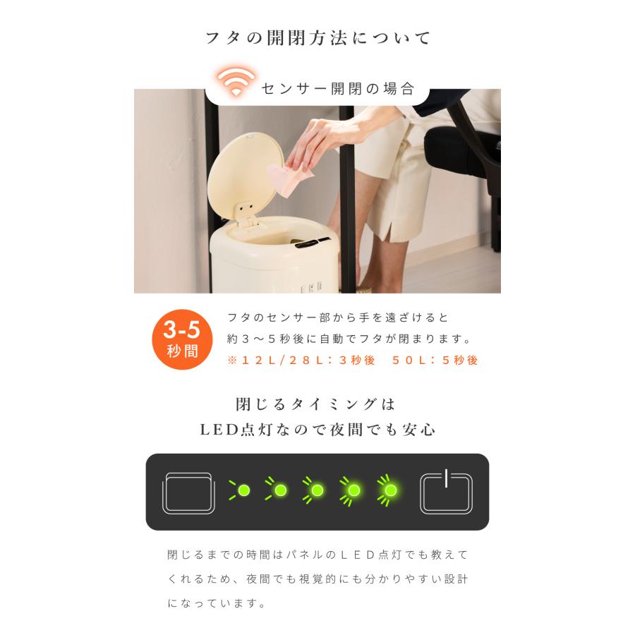 ゴミ箱 センサーゴミ箱 28L 28リットル 袋が見えにくい センサー ダストボックス ヴィンテージ アンティーク シンプル おしゃれ スリム 小さめ 電池 自動開閉