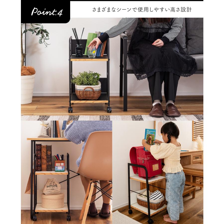 東谷 ワゴン キャスター付き デスクワゴン ランドセルラック 子供