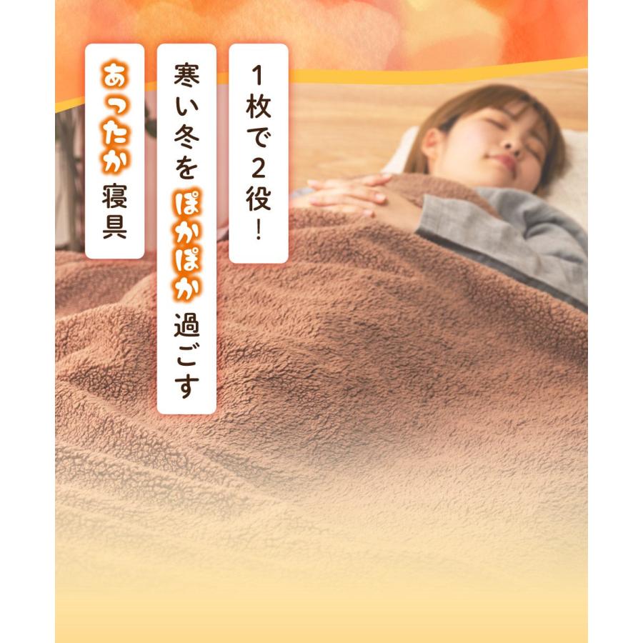 東谷 毛布 冬用 洗える 2WAY 掛け布団カバー 敷きパッド 暖かい アルミ