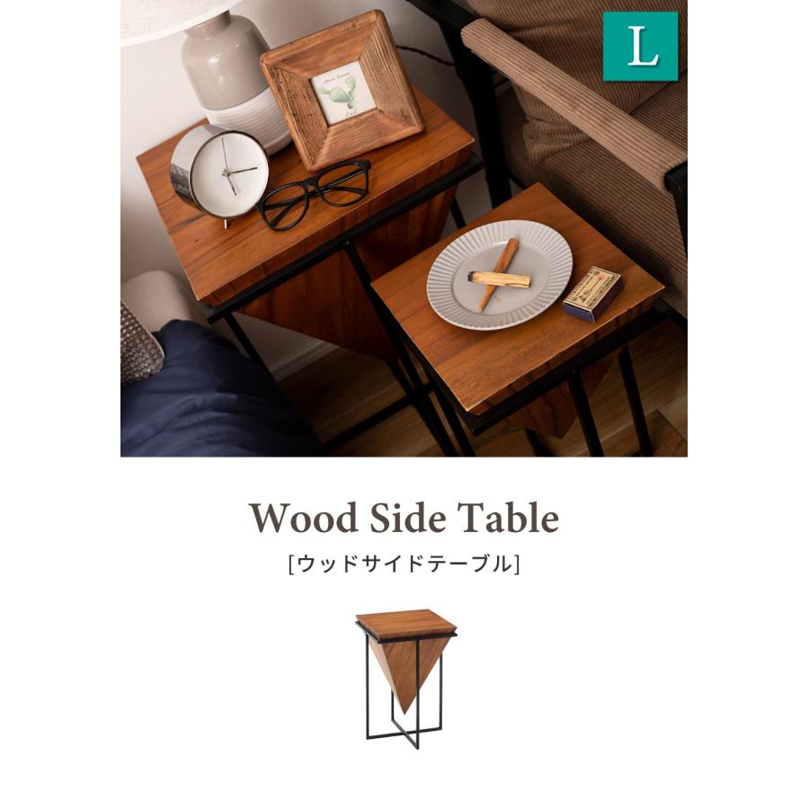 ヴィンテージ　木製サイドテーブル　ベッドサイドテーブル　花台 サイドテーブル 花台 アンティーク レトロ 木製 正方形 四角 高