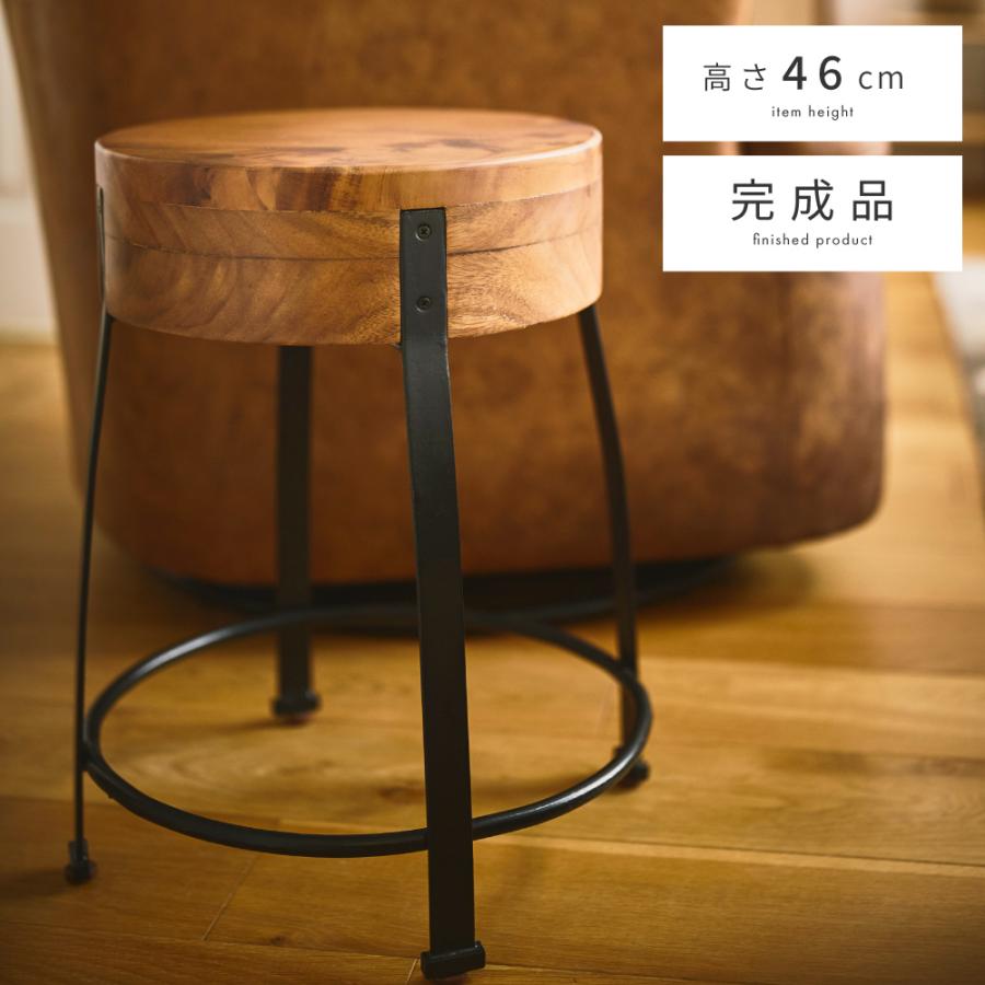 スツール デザインスツール サイドテーブル ベッドサイド おしゃれ 木製 天然木 椅子 スチール 円形 丸 小さい 小さめ モダン チェア プランター Jw 107 パレットライフ 通販 Yahoo ショッピング