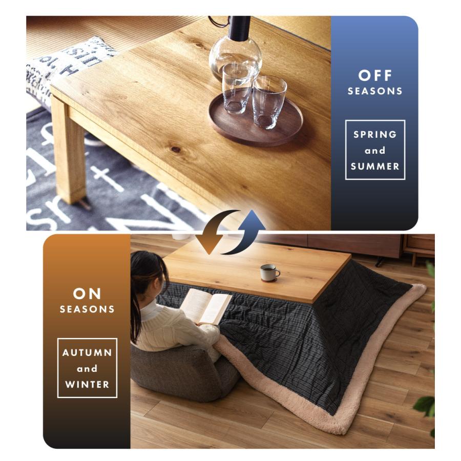 東谷 こたつセット こたつテーブル こたつ布団 掛け布団 幅120 長方形