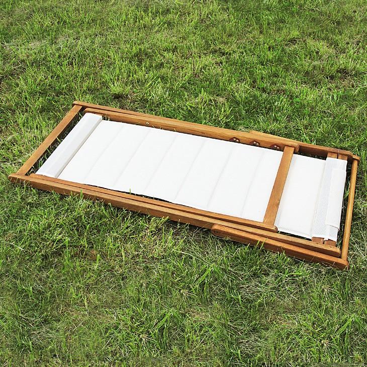 東谷 アウトドアチェア 木製 折りたたみ 角度調節 デッキチェア