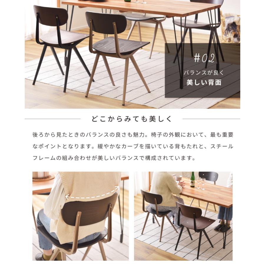 楽天スーパーセール ダイニングチェア おしゃれ 木製 黒 安い 完成品 肘なし スチール チェアー 椅子 イス ダイニングチェア カラーを選択してください ブラック Acte Paris Org