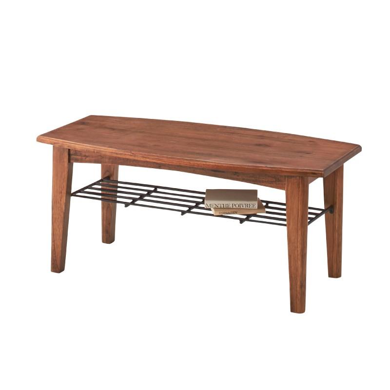 東谷 ローテーブル 棚付き 幅90 センターテーブル リビング 机