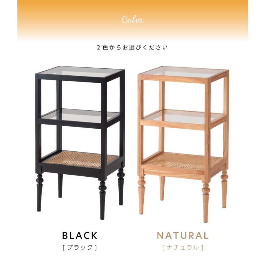 木製オープンシェルフ 3段 オープンラック 木製 飾り棚 ディスプレイ S字ラック オープン