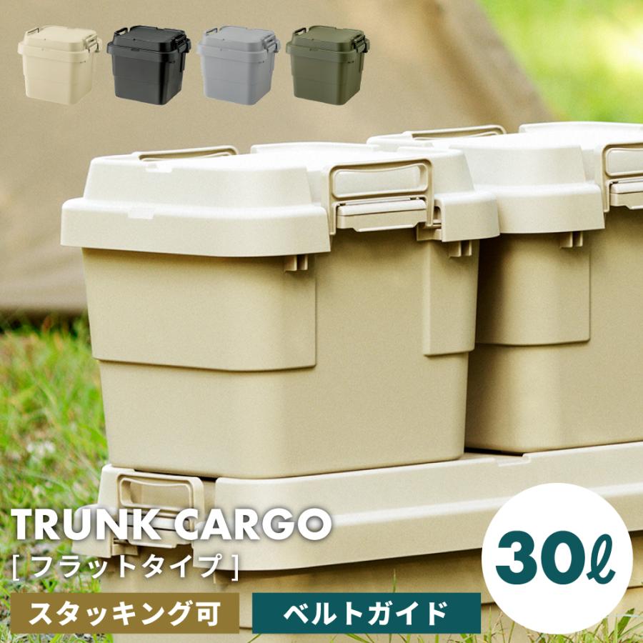 東谷 コンテナボックス 屋外 おしゃれ 30L キャンプ トランクカーゴ