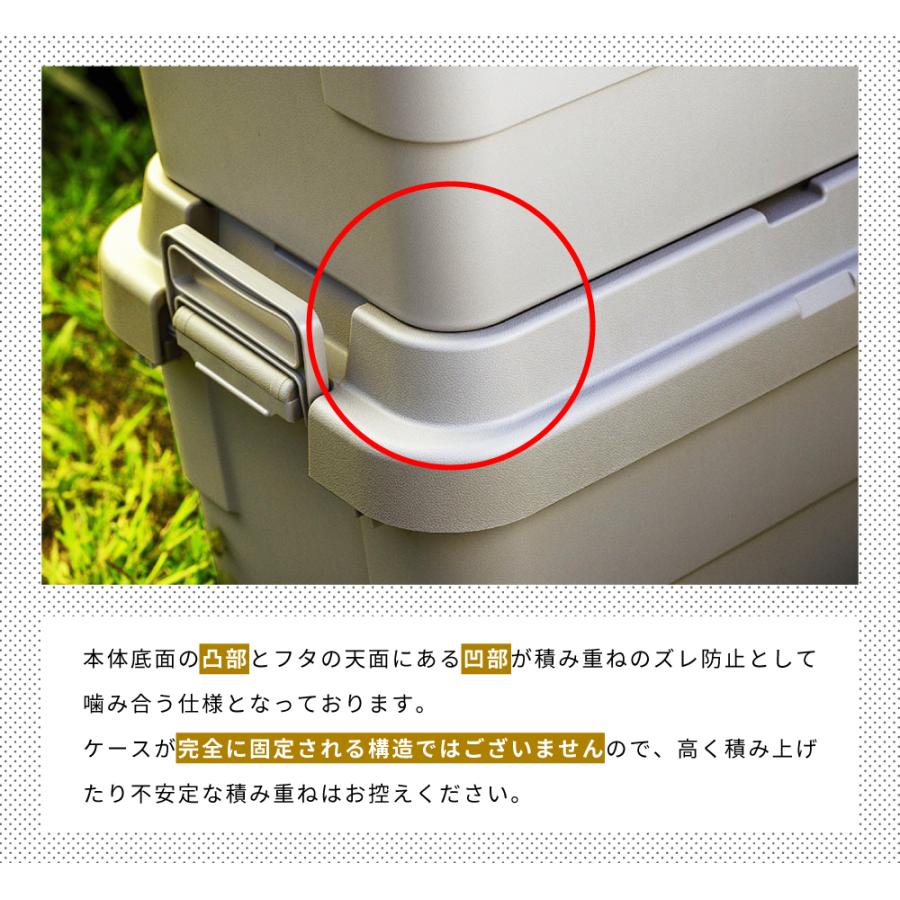 東谷 コンテナボックス 屋外 2個セット 30L 収納 キャンプ ベルト
