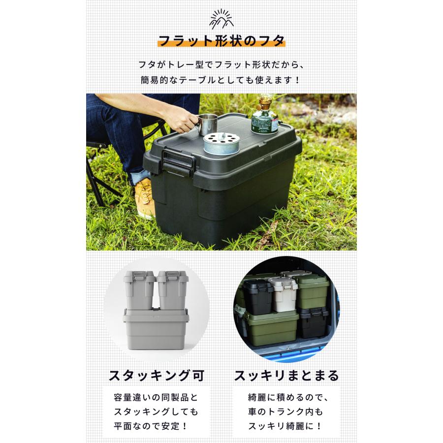 東谷 コンテナボックス 2個セット 収納 キャンプ スタッキング