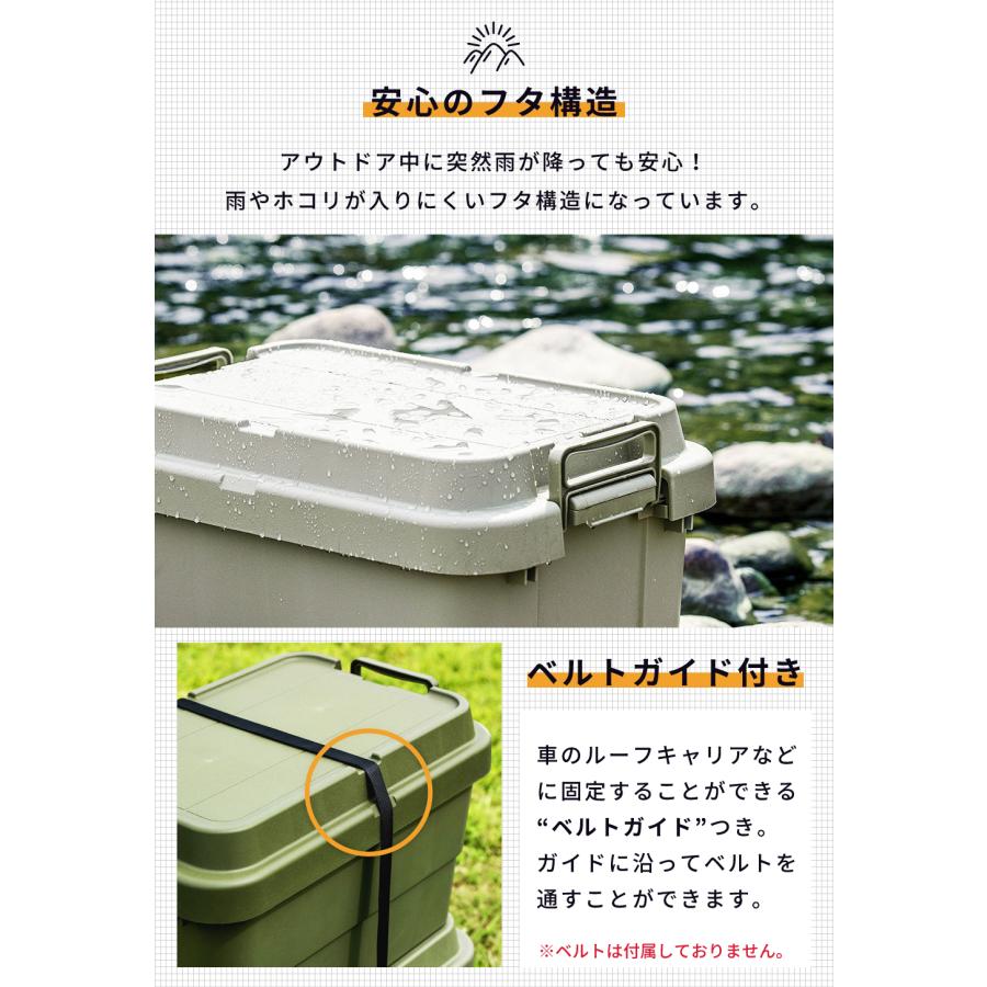 東谷 コンテナボックス 2個セット 収納 キャンプ スタッキング