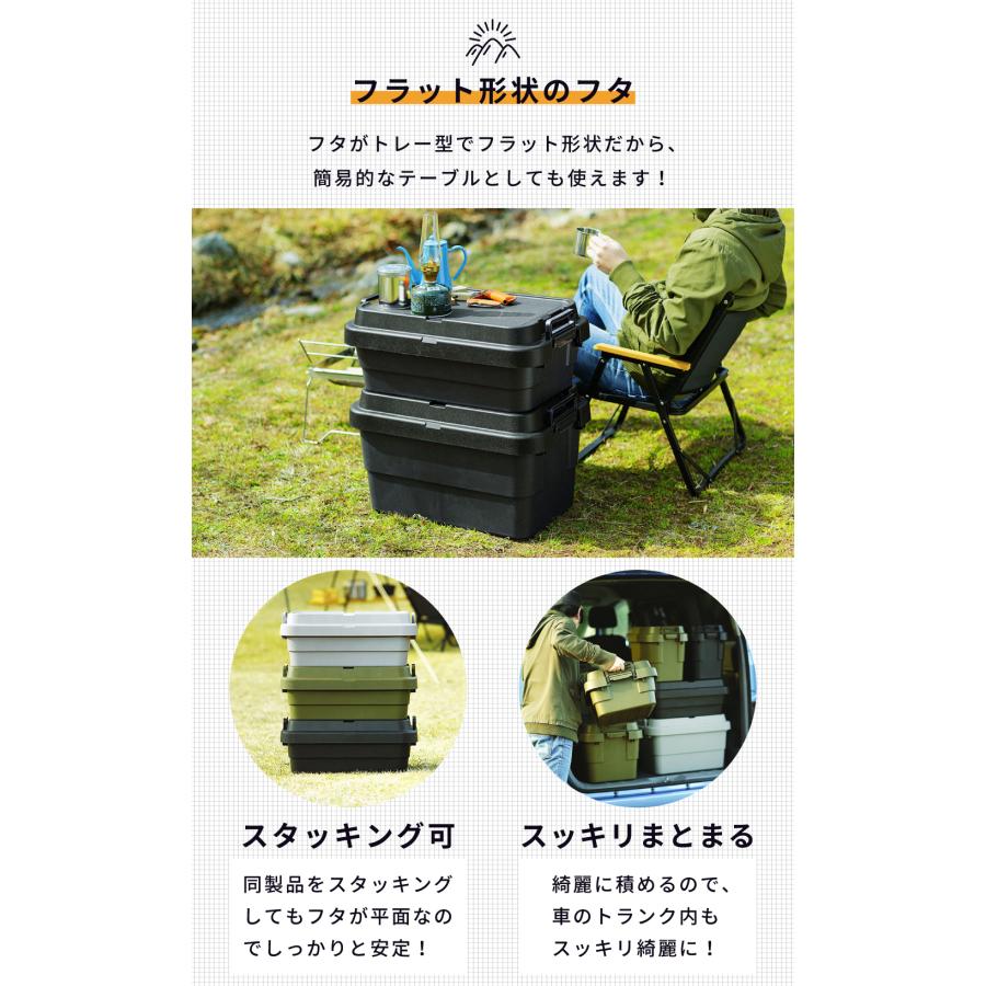 東谷 コンテナボックス 収納 屋外 キャンプ スタッキング トランク