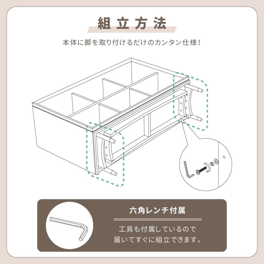 棚 オープンシェルフ ラック 2段 おしゃれ 木製 オープンラック 棚付き 収納 本棚 北欧 ブラウン ナチュラル｜palette-life｜09