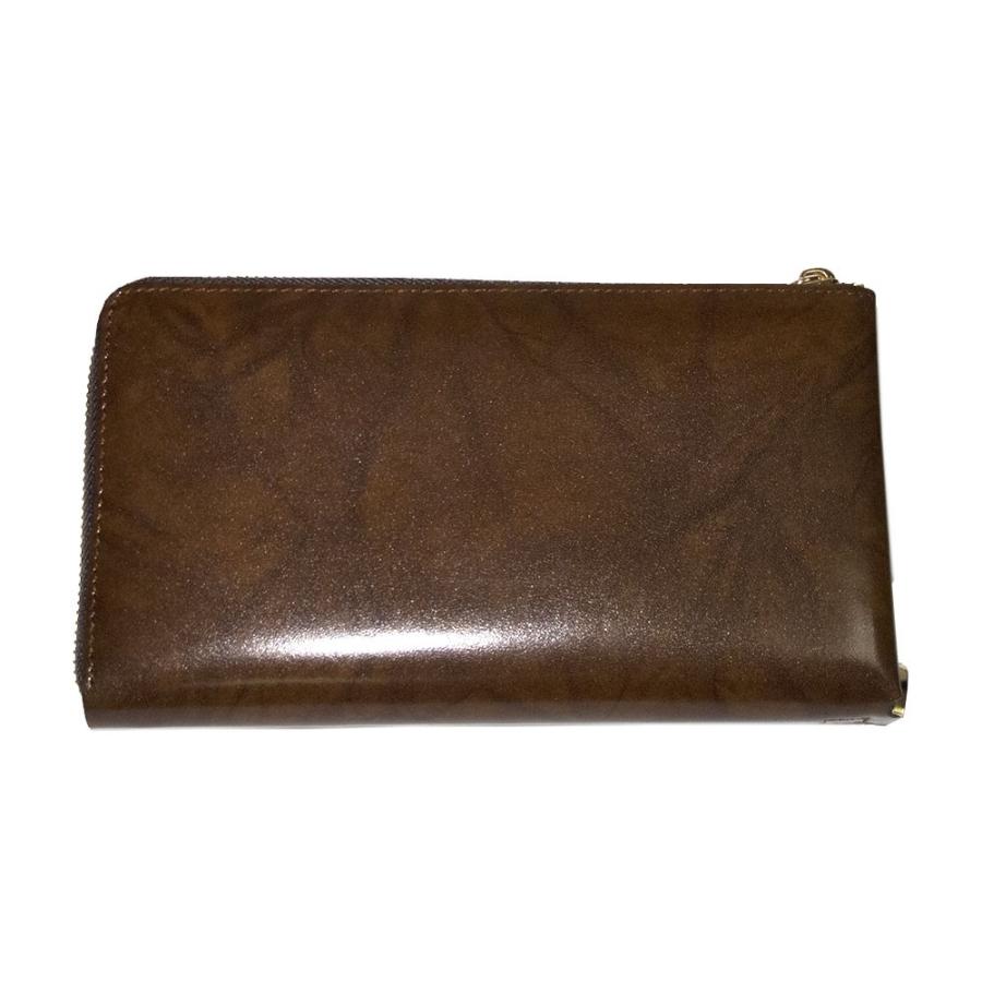 新品 最高峰皮革 L字ファスナーの本革　ラウンドファスナー　ブラウン ストラップ付 |  | 01