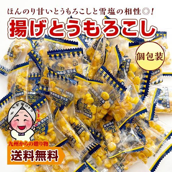 小袋おつまみ 揚げとうもろこし 約165g 塩味 小分け 訳あり お徳用 小腹 お酒 送料無料 個包装 とうもろこし 雪塩 うま塩味 ポイント利用 爆買 ポイント消化（Yahoo!・九州からの贈り物 ヤフー店）