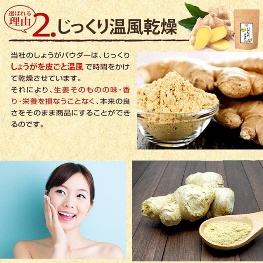 期間限定セール 生姜 長崎県産 しょうが パウダー 60g×2袋 純度 国産100% 長崎県諫早産生姜 まるごと低温乾燥 グルメ 食べきり 使い切り 送料無料｜palm-gift｜06