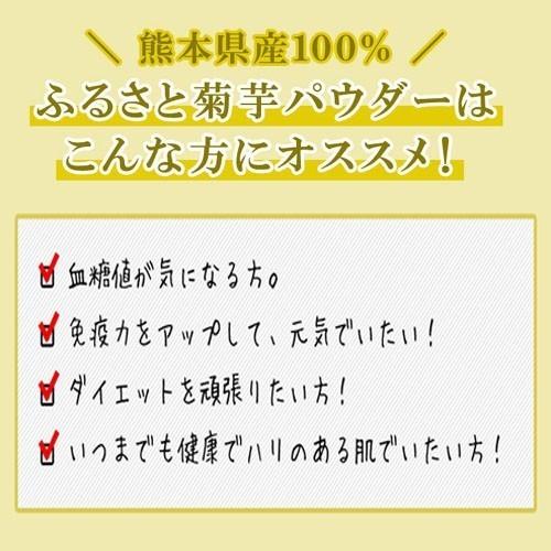 菊芋パウダー 熊本県産菊芋使用 ふるさと菊芋パウダー40gX6袋 いまテレビで話題 イヌリンパワー お取り寄せ 送料無料 国産 熊本 九州産 イヌリン 野菜 b1｜palm-gift｜03