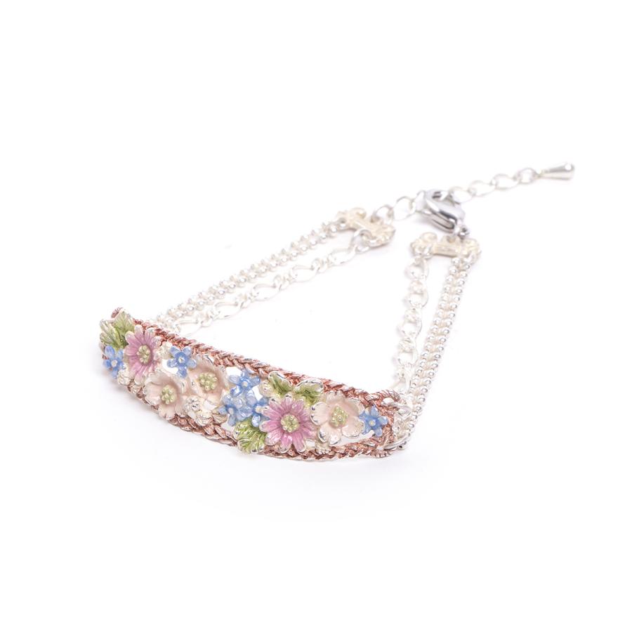 ブレスレット  桜　花　レディース　PalnartPoc　パルナートポック　公式　ブラフシューペリア　プレゼント　フラワーバスケットブレスレット |  | 01