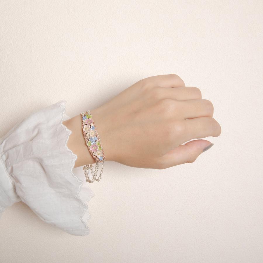 ブレスレット  桜　花　レディース　PalnartPoc　パルナートポック　公式　ブラフシューペリア　プレゼント　フラワーバスケットブレスレット |  | 05