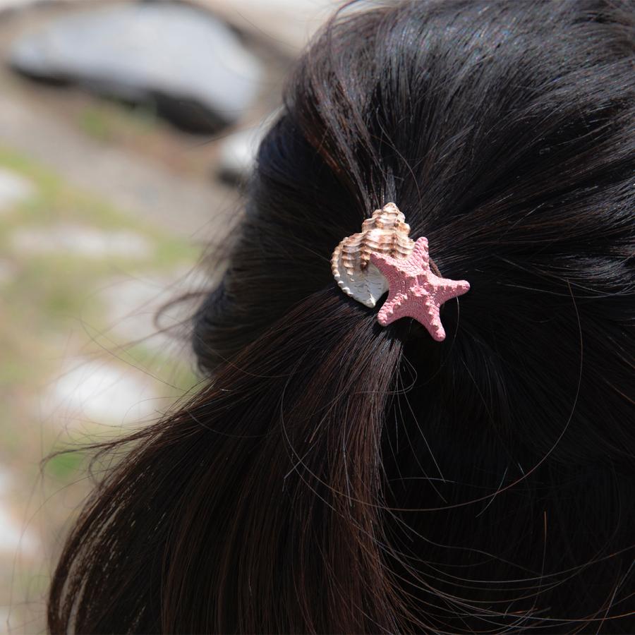ヘアアクセサリー ヘアゴム 貝 レディース PalnartPoc パルナート 