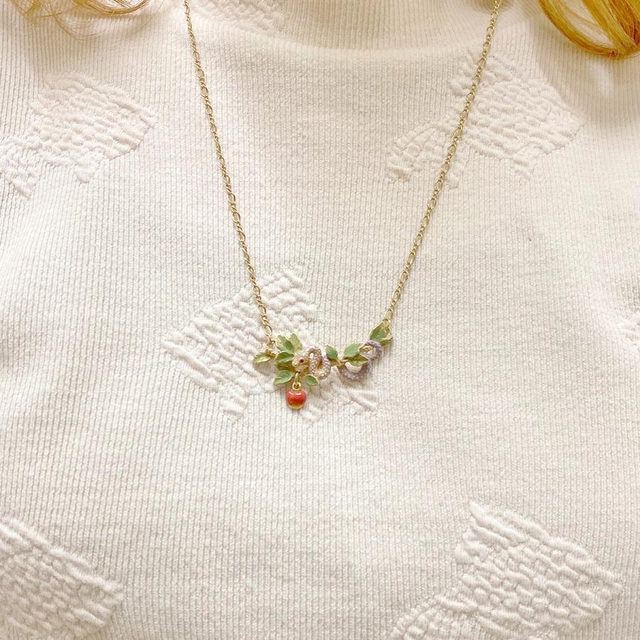 ネックレス ヘビ 林檎 レディース PalnartPoc パルナートポック 公式