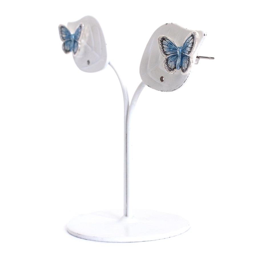 蝶々 ブルー ピアス レディース Palnartpoc ブランド パルナートポック直営 プレゼント ヤマトシジミチョウピアス Pa443 パルナートポックストア Yahoo 店 通販 Yahoo ショッピング