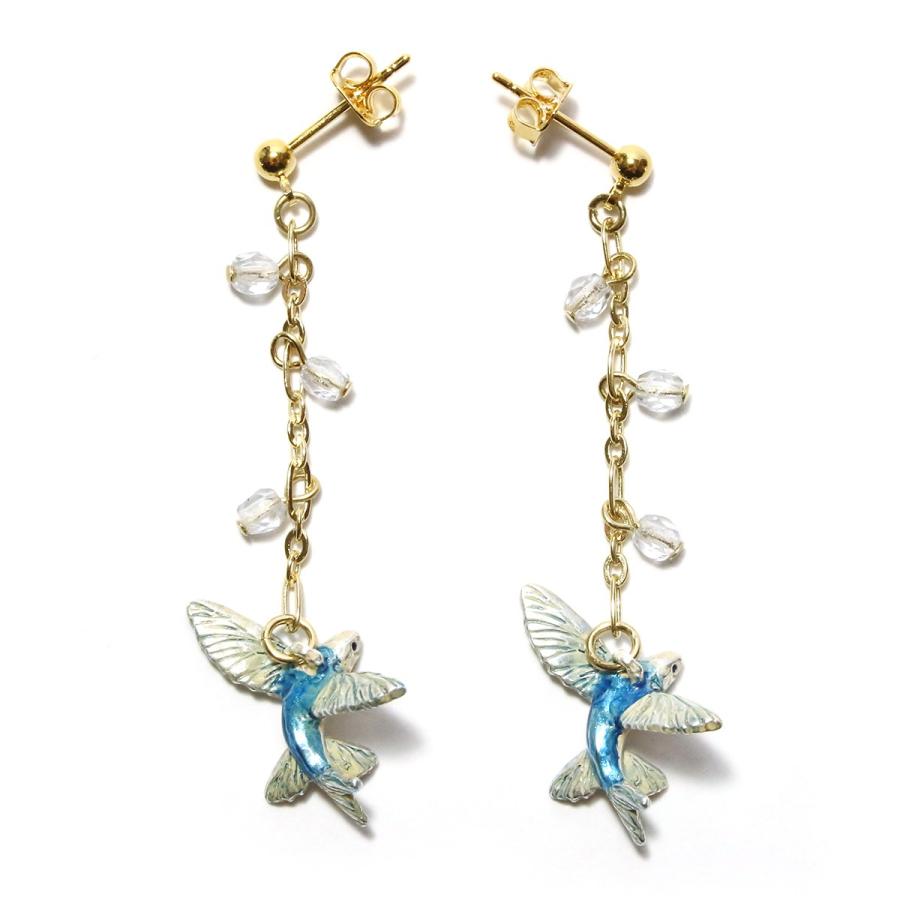 夏ピアス　魚　揺れるピアス　ピアス　レディース　PalnartPoc　パルナートポック　公式　ブラフシューペリア　プレゼント　 トビウオピアス | 