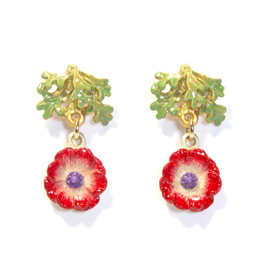 ピアス 花 レディース Palnartpoc パルナートポック 公式 ブラフシューペリア プレゼ ント アネモネピアス Pa521 パルナートポックストア Yahoo 店 通販 Yahoo ショッピング