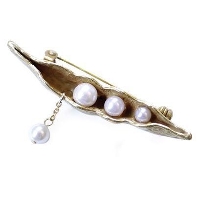 さやえんどうブローチ ピンブローチ Palnartpoc直営 アクセサリー 可愛い ブランドパルナートポック直営店 早採れ 秋の味覚狩りフェア Pb074 パルナートポックストア Yahoo 店 通販 Yahoo ショッピング