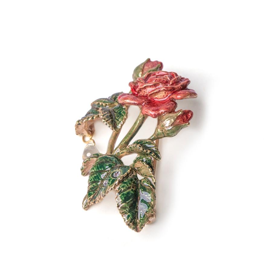 ブローチ　花　バラ　薔薇　レディース　PalnartPoc　パルナートポック　公式　ブラフシューペリア　プレゼント　モダンローズブローチ |  | 02