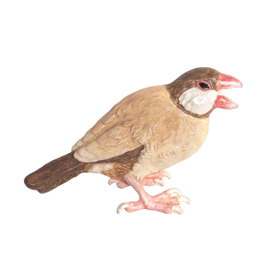 ブローチ　文鳥　シナモン　レディース　PalnartPoc　パルナートポック　公式　プレゼント　シナモン文鳥ブローチ | 