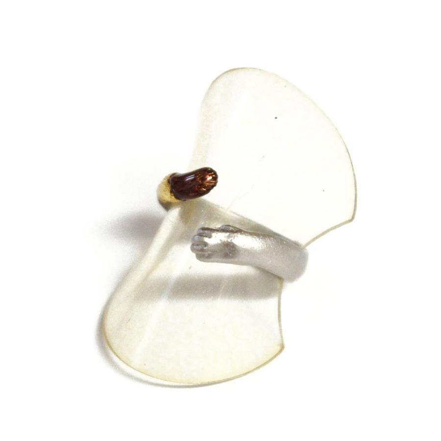 指輪 リング 猫 可愛い おしゃれ しっぽ レディース プレゼント Palnartpoc ブランド パルナートポック直営 ネコの手リング ゴールド Rn129gd パルナートポックストア Yahoo 店 通販 Yahoo ショッピング