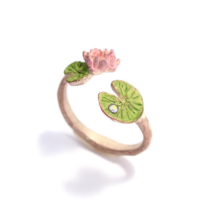 蓮 お花 葉 リング フリー レディース Palnartpoc ブランド パルナートポック直営 プレゼント 蓮苑リング Rn145 パルナートポックストア Yahoo 店 通販 Yahoo ショッピング
