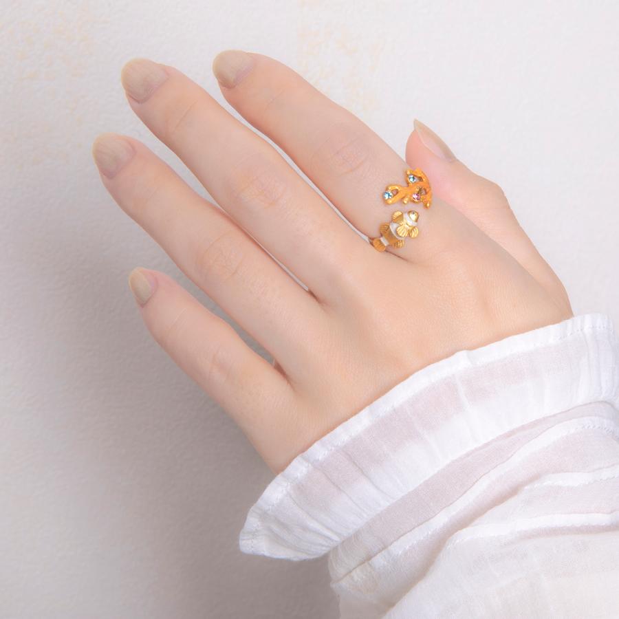 リング　フリーサイズ（11号ベース）クマノミ　レディース　PalnartPoc　パルナートポック　公式　ブラフシューペリア　プレゼ ント　アトランティックリング |  | 06