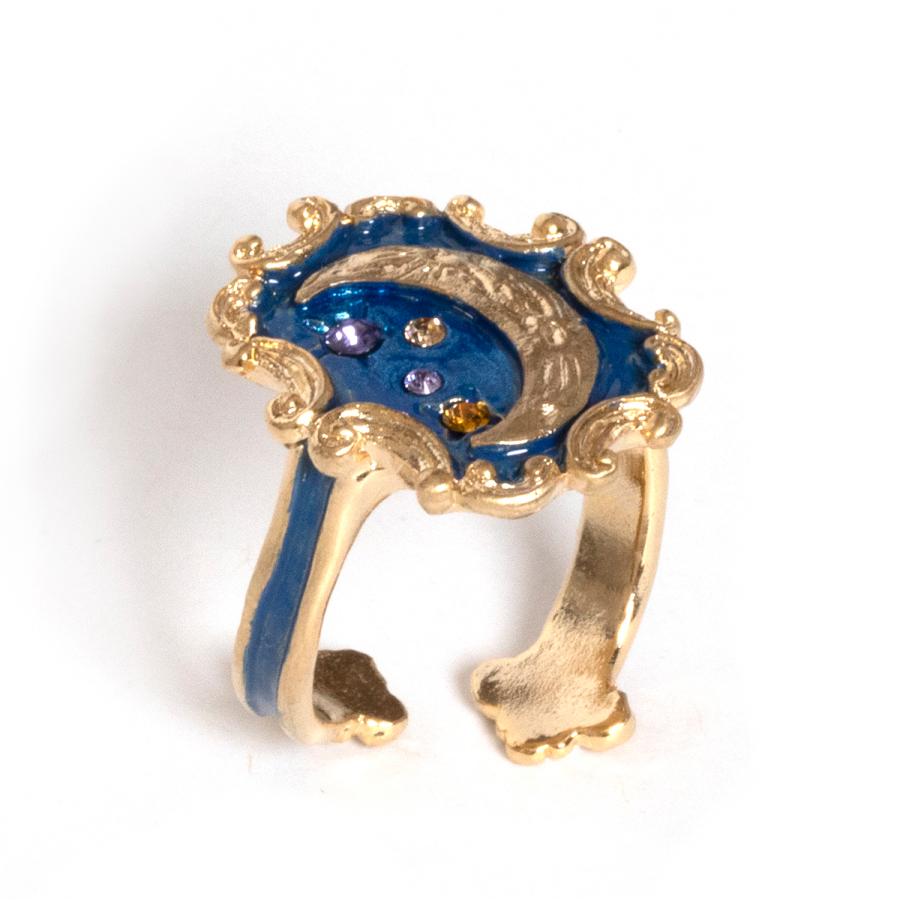 リング 月 青 レディース PalnartPoc パルナートポック 公式 ブラフ