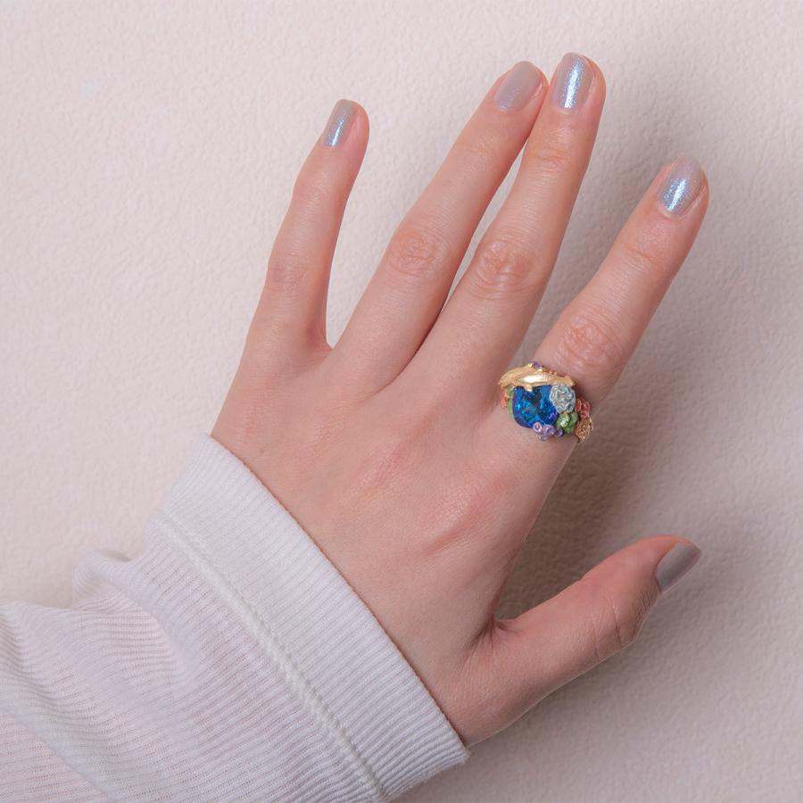 リング　指輪　フリーサイズ　貝　レディース　PalnartPoc　パルナートポック　公式　ブラフシューペリア　プレゼント　モアナリング |  | 01