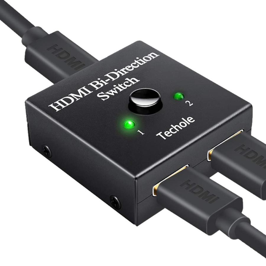 HDMI 切替器 分配器 双方向 セレクター 4K 1080P 2入力 1出力 1