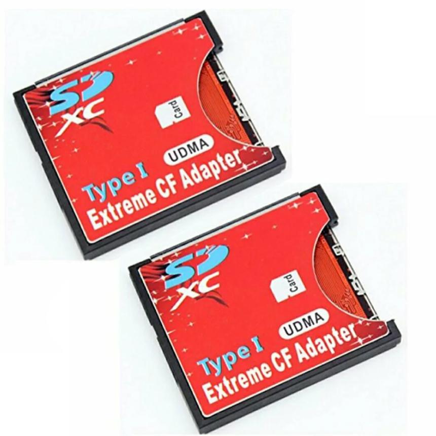 SDカードからCFカード TypeI コンパクト フラッシュ 変換 アダプタ 2枚 