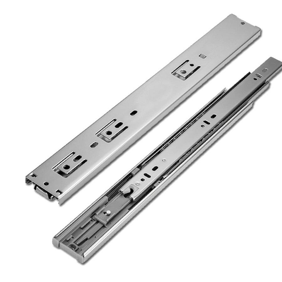引き出し スライドレール 3段引き 完全 左右 2本 セット 450mm 全開