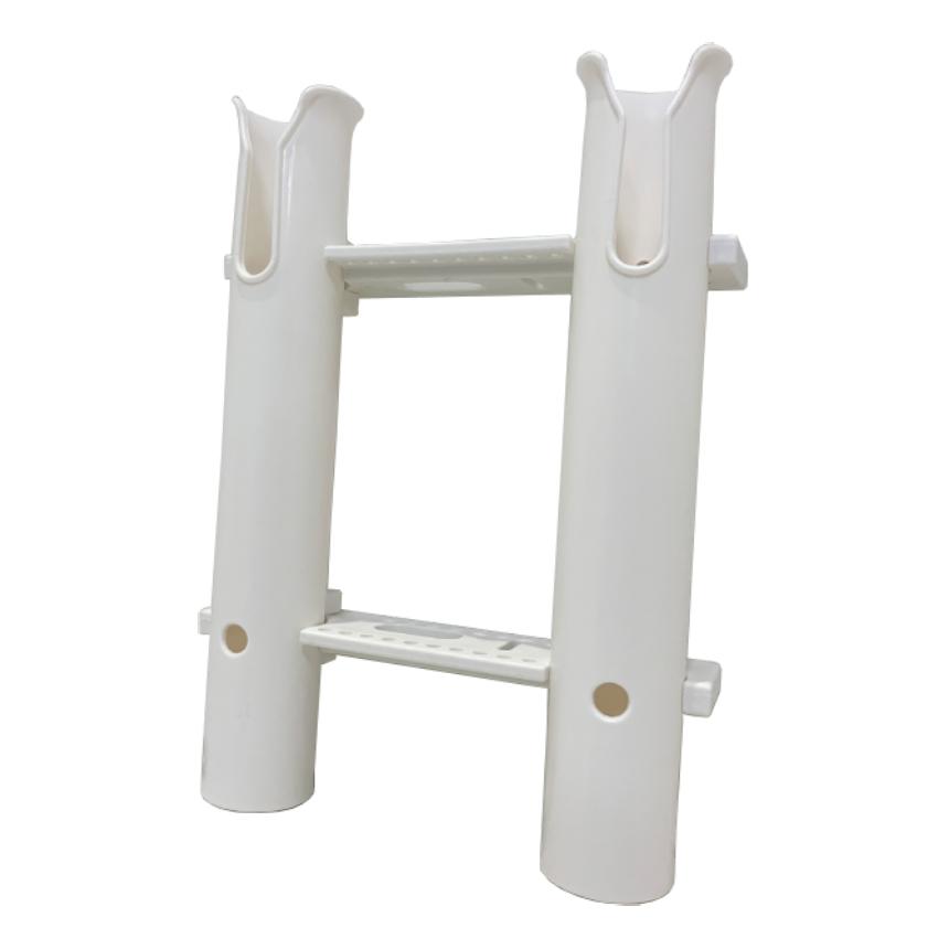 ロッド ホルダー 2連 スタンド プラスチック 組み立て 船 釣り 竿 釣竿