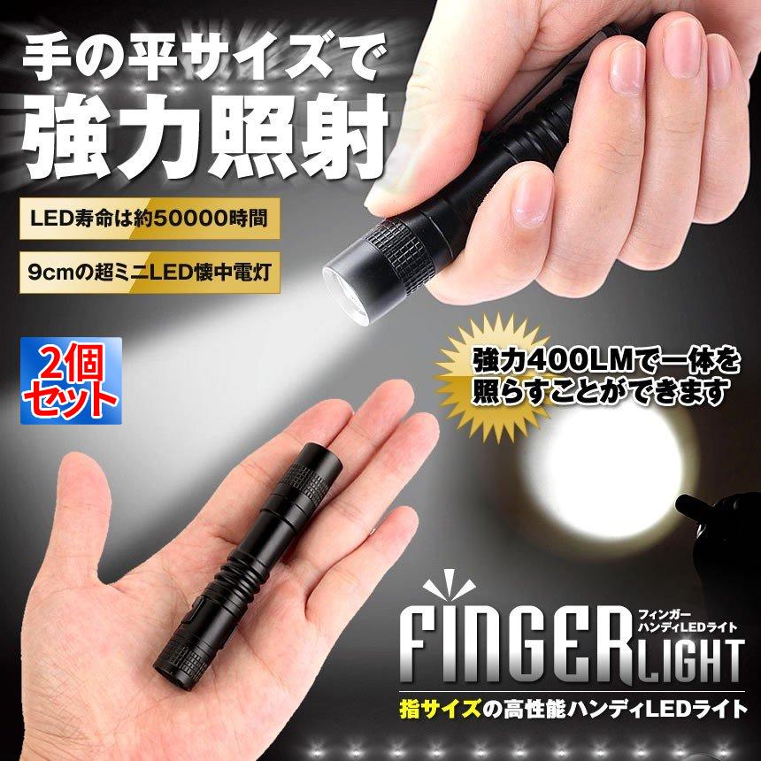 ポケット LED ライト 小型 懐中電灯 USB 充電 9cm p12-21a