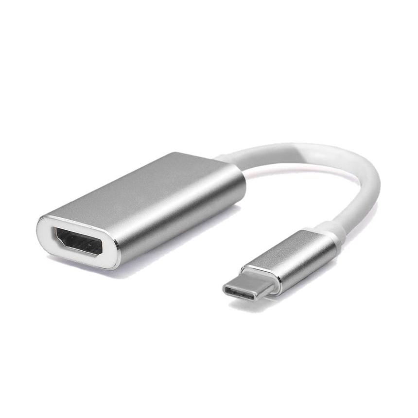 USB C to HDMI 変換 アダプター ケープル シルバー Type-C type