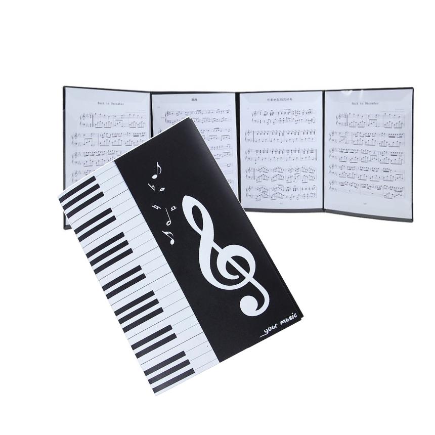 楽譜 ファイル 音楽 演奏 楽譜 音符 レッスン 黒 A4サイズ 40ページ 通販