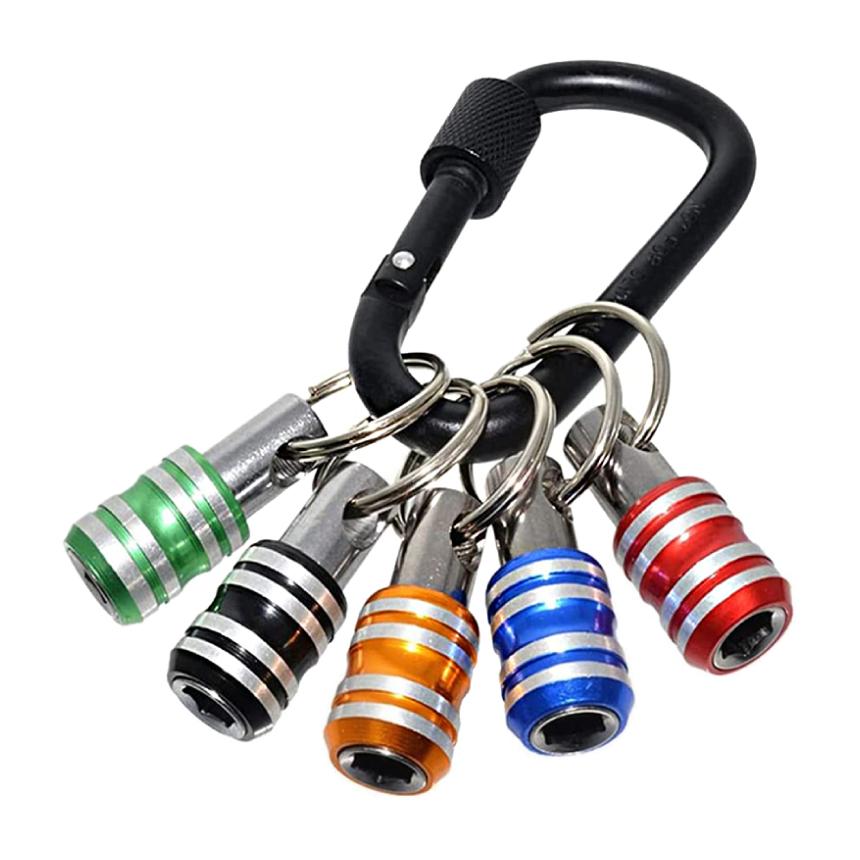 ビット ホルダー ソケット クイック キャッチャー 5個 カラビナ 6.35mm