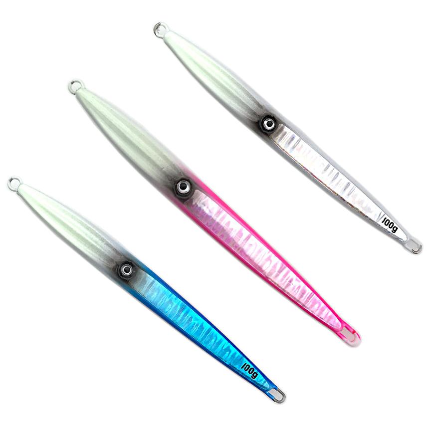 メタル ジグ 3本 セット 100g 160mm ゼブラホロ 乱反射 ホログラム