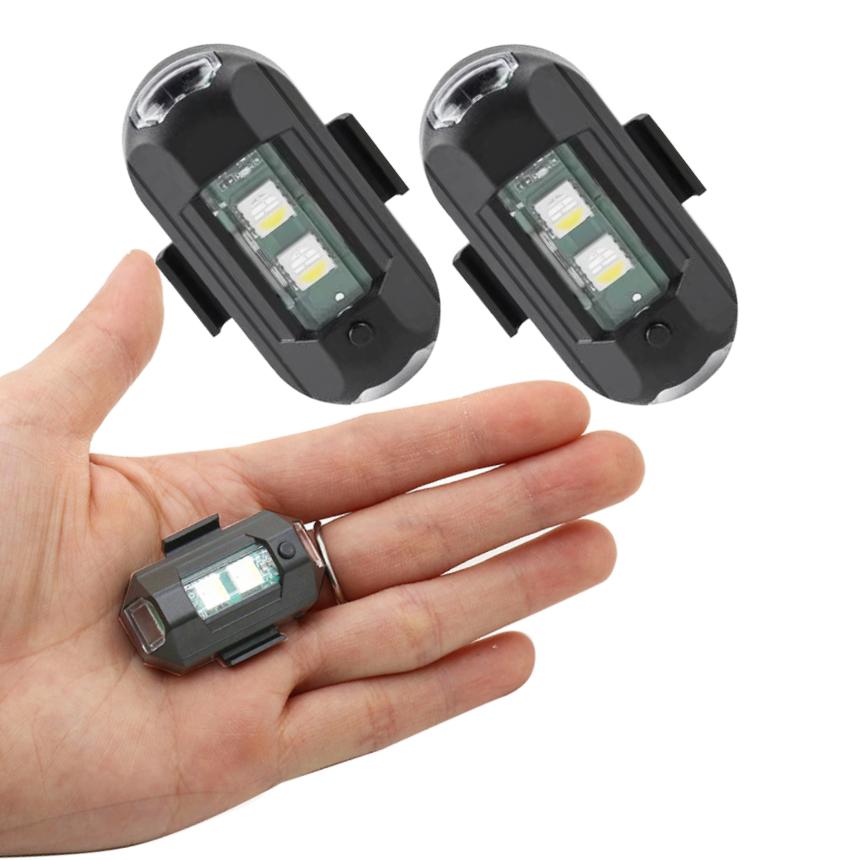 バイク 自転車 ライト 2個セット LED 7色 切り替え ストロボ USB 充電