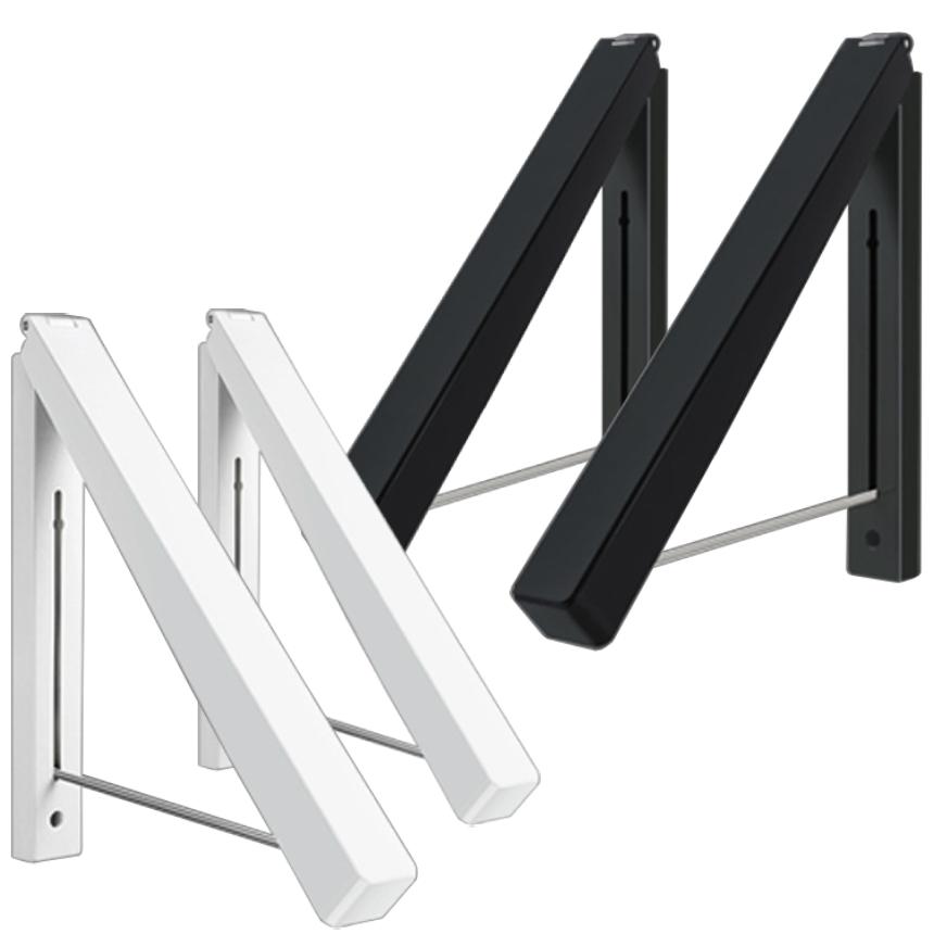 ハンガー ラック 2本セット ハンガー掛け 壁掛け ワンタッチ