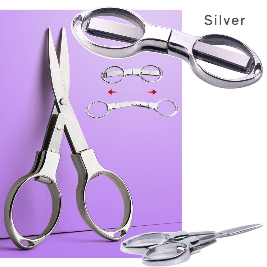 折りたたみ はさみ 小型 小さい ハサミ 3色 鋏 ステンレス