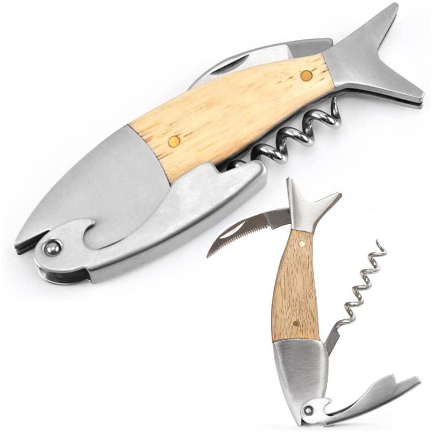 ワインオープナー コルク抜き 魚型 ソムリエナイフ 栓抜き