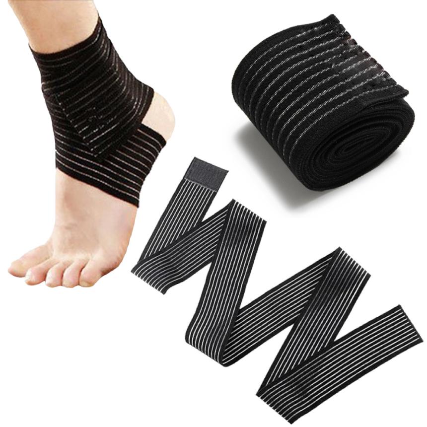 サポーター テーピング バンテージ マジックテープ 黒 120cm 1枚 伸縮 バンド 怪我防止 むくみ解消 足 膝 肘 太もも ふくらはぎ スポーツ トレーニング ELLSAPO |  | 07